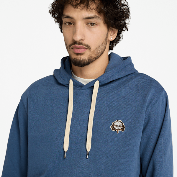 Timberland Tree Logo Patch Hoodie Dark Blue Men'S