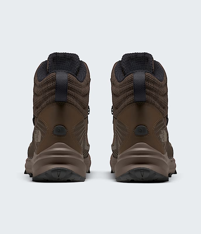 The North Face Mens Vectiv Fastpack Insulated Waterproof Shoes Demitasse Brown