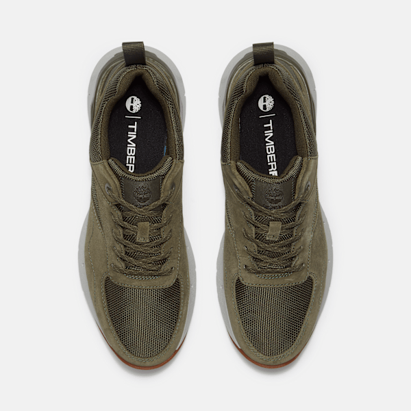 Timberland Voyager Park Low Lace-Up Sneaker Dark Green Mesh Men'S