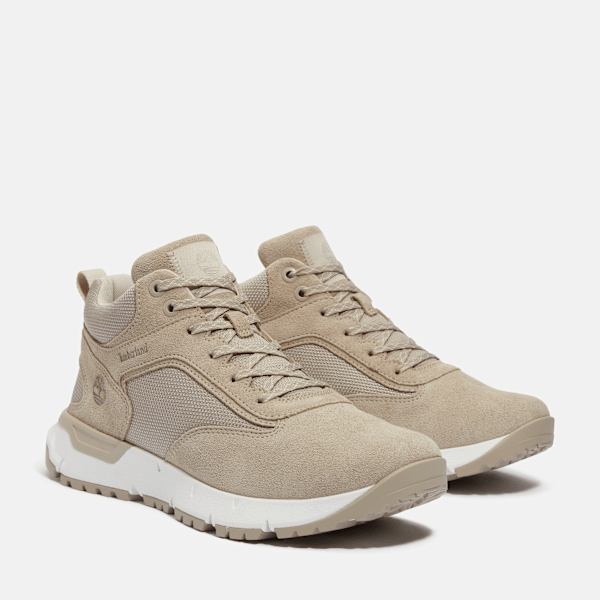 Timberland Voyager Park Mid Lace-Up Sneaker Light Taupe Suede Men'S