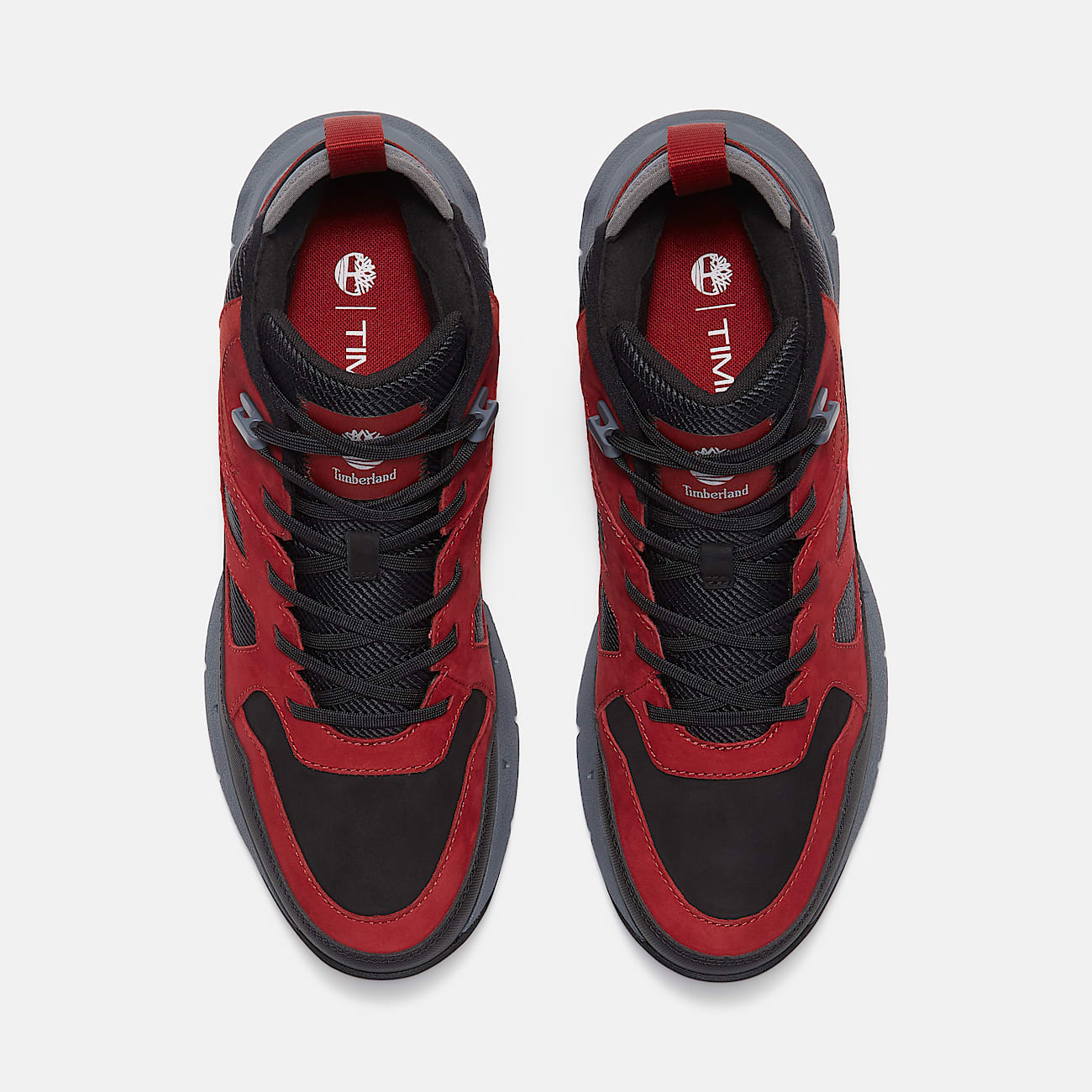 Timberland Men'S Voyager Valley Sneaker Black Nubuck/Red