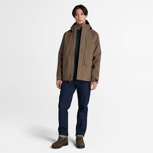 Timberland Water-Resistant 3-In-1 Hooded Jacket Chocolate Chip Men'S