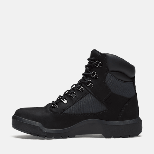 Timberland Waterproof Mid Field Boot Black Nubuck Men'S