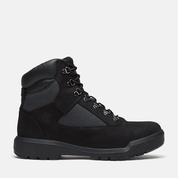 Timberland Waterproof Mid Field Boot Black Nubuck Men'S