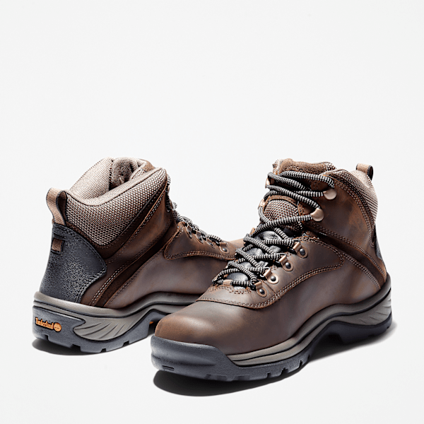 Timberland White Ledge Mid Waterproof Hiking Boot Brown Men'S