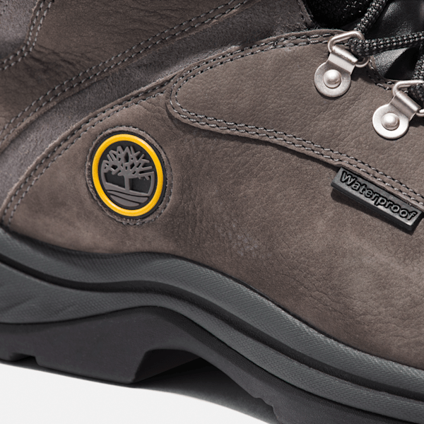 Timberland White Ledge Mid Waterproof Hiking Boot Castle Grey Men'S