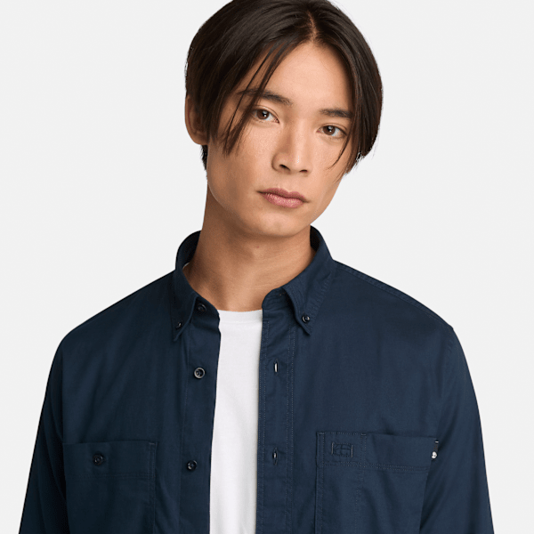 Timberland Windham Twill Shirt Dark Sapphire Men'S
