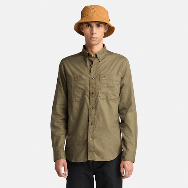Timberland Windham Twill Shirt Leaf Green Men'S
