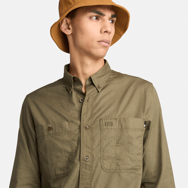 Timberland Windham Twill Shirt Leaf Green Men'S