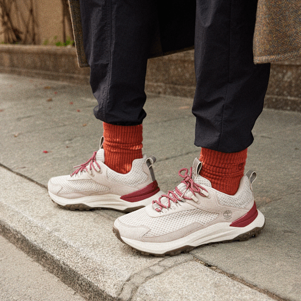 Timberland Year Of The Snake Motion Access Waterproof Sneaker Light Taupe Mesh/Dark Red Men'S