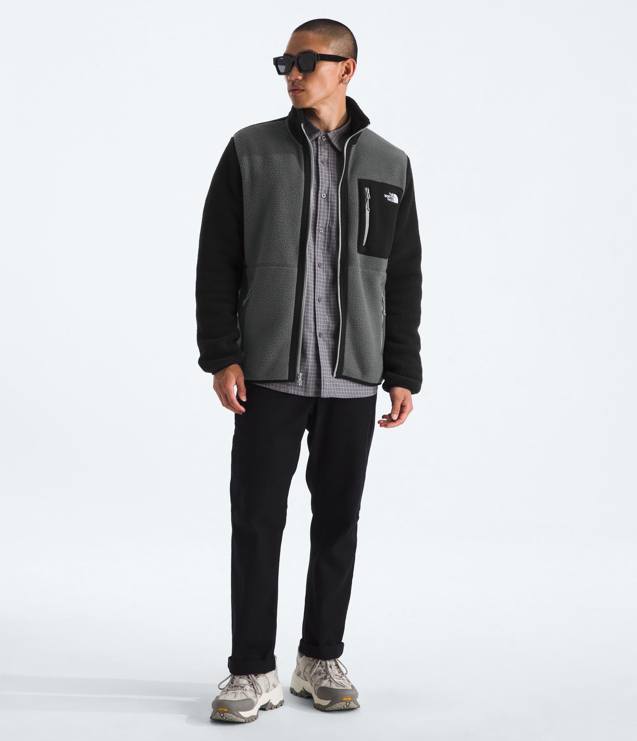 The North Face Men’s Yumiori Full-Zip Anthracite Grey-Tnf Black-Monument Grey