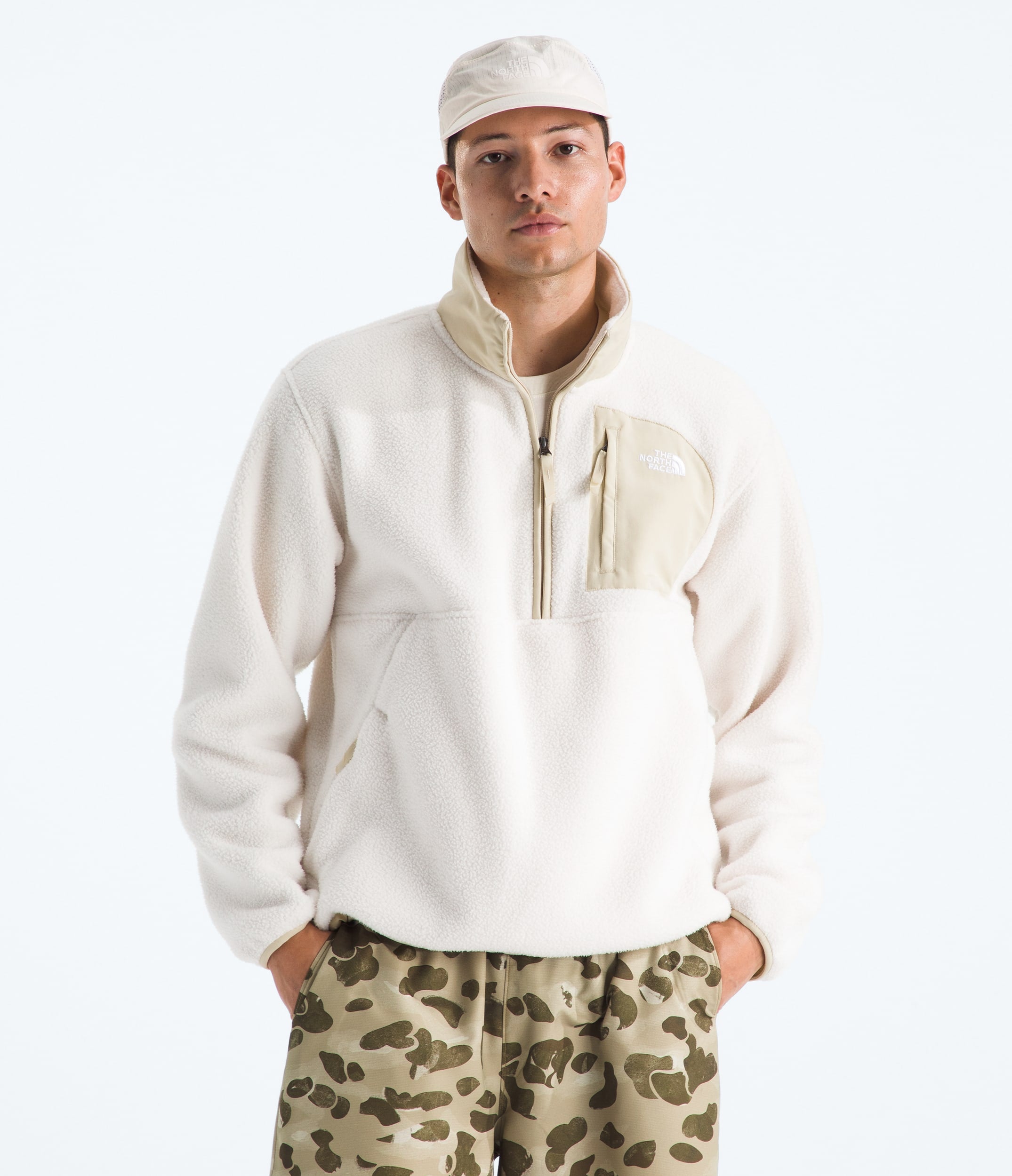 The North Face Men’s Yumiori Off Peak ½-Zip Jacket White Dune