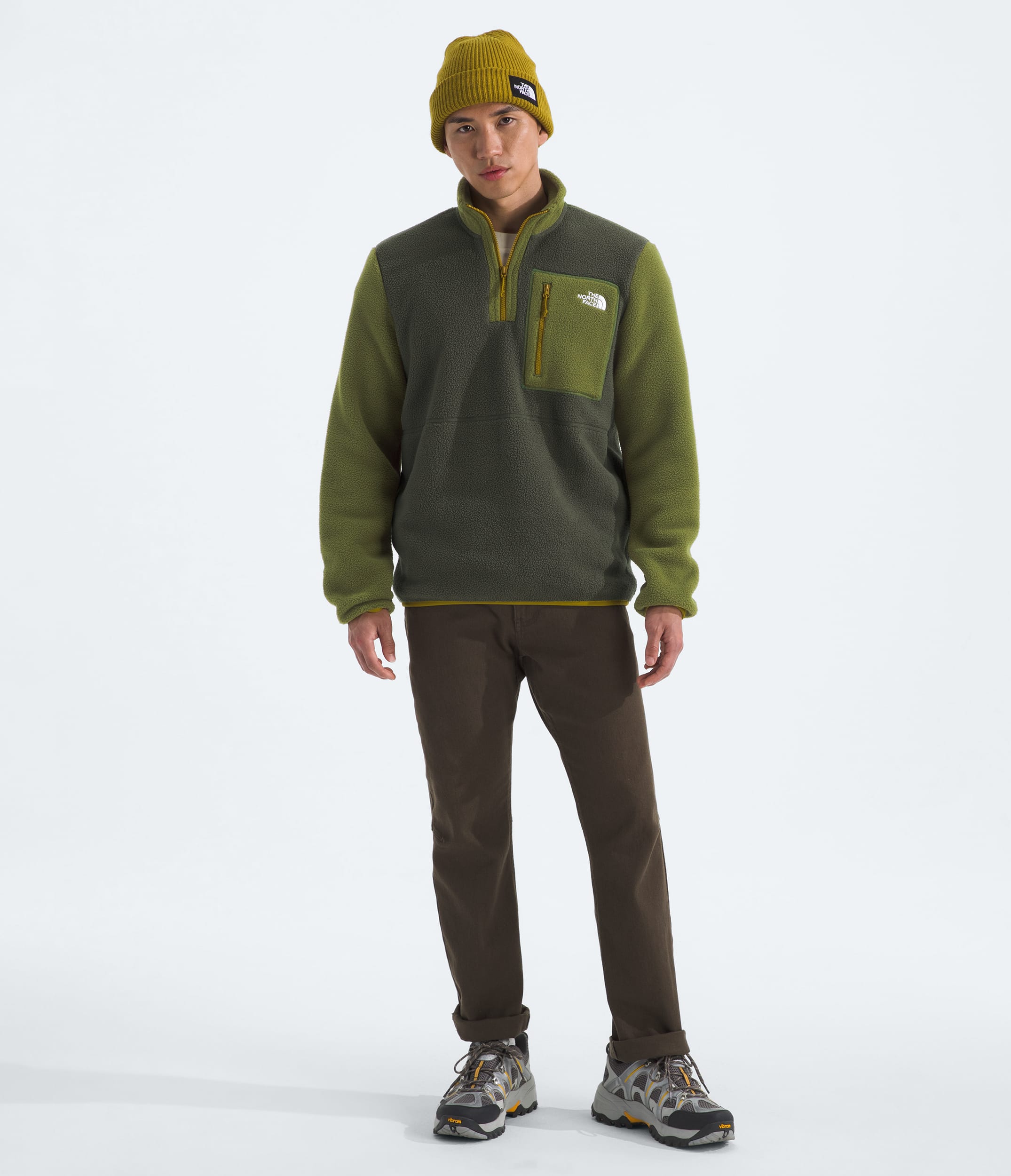 The North Face Men’s Yumiori ¼-Zip New Taupe Green
