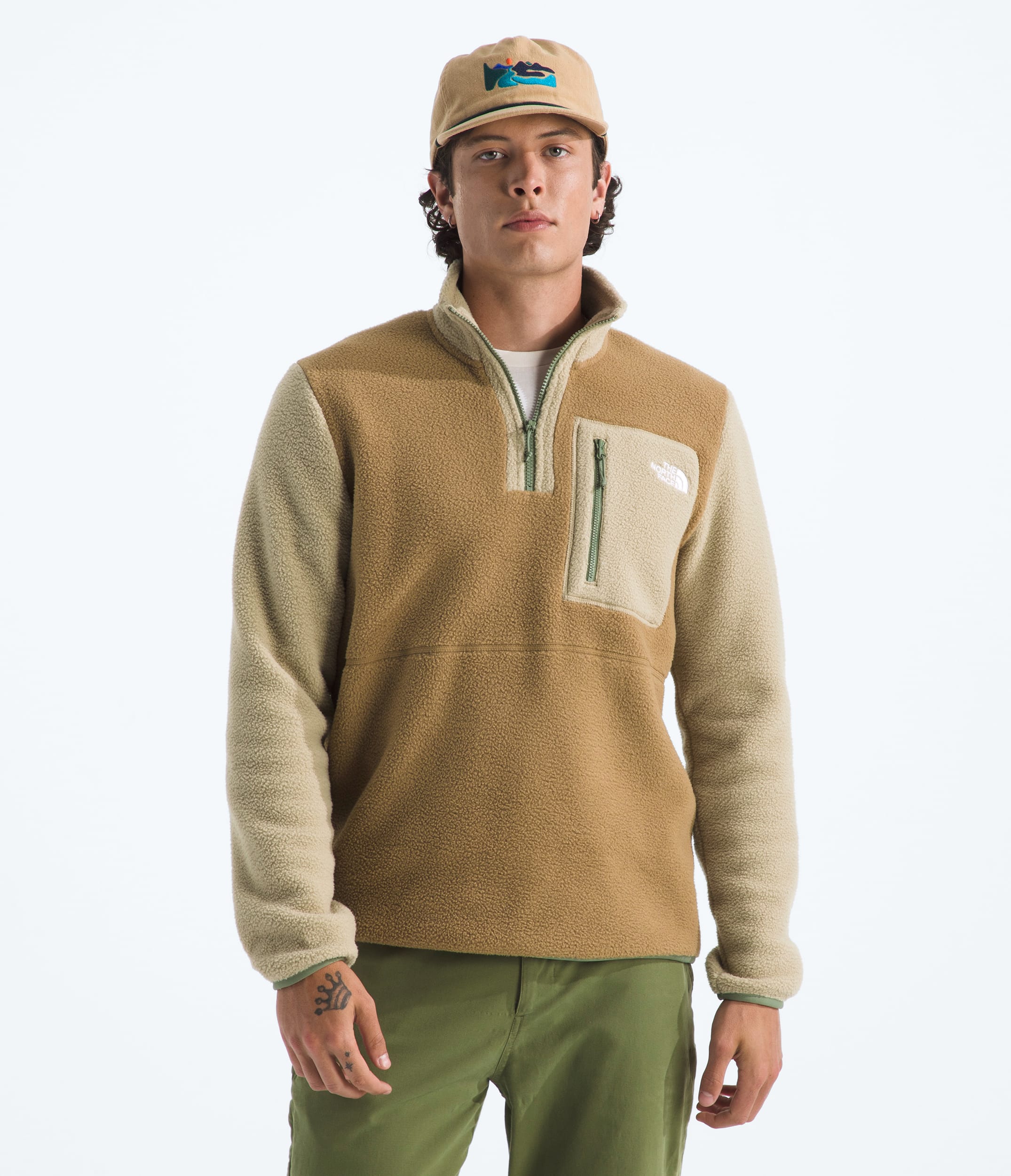 The North Face Men’s Yumiori ¼-Zip Utility Brown