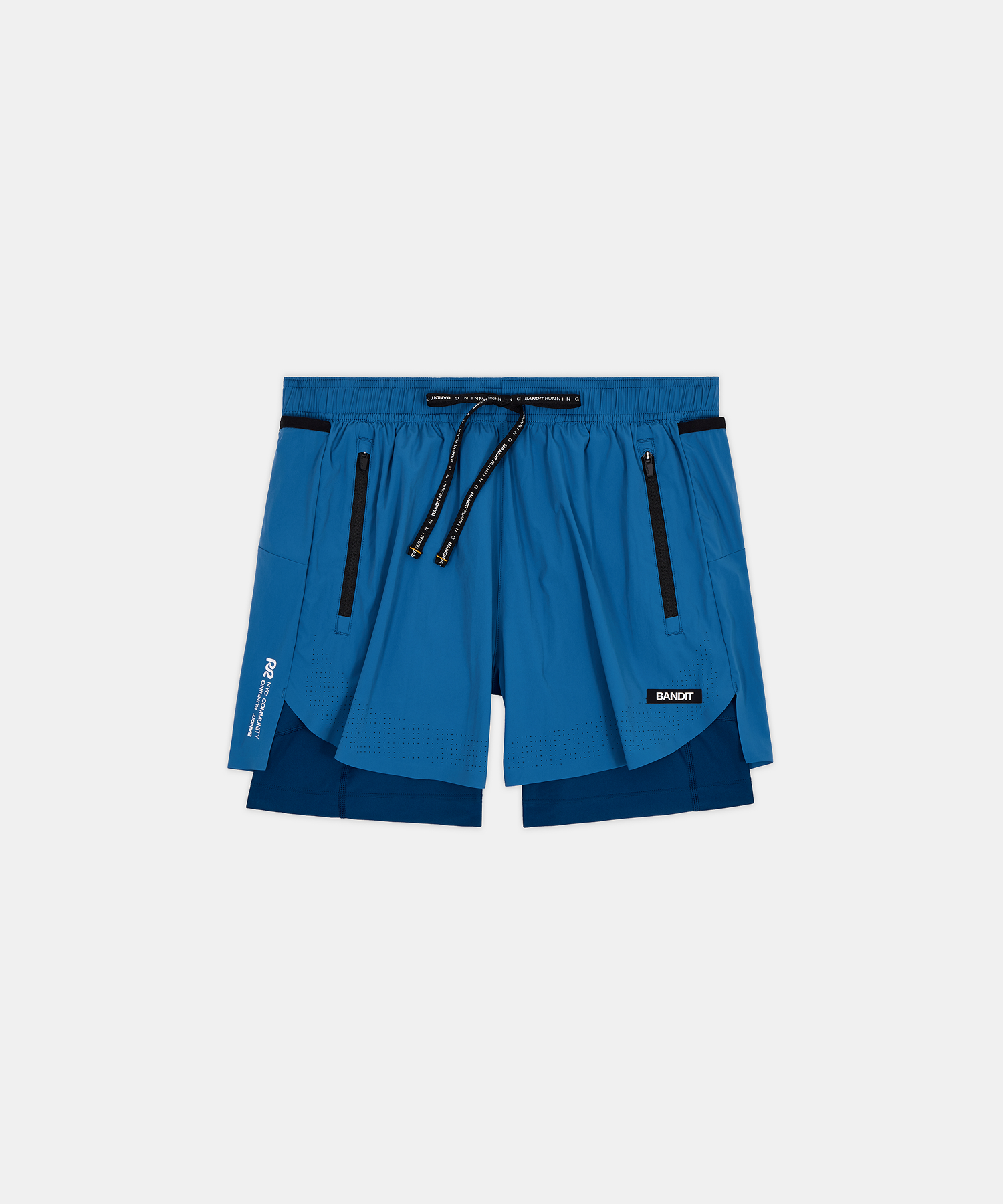 Bandit Mens Vento Next Gen 2 In 1 Run Short Aegean