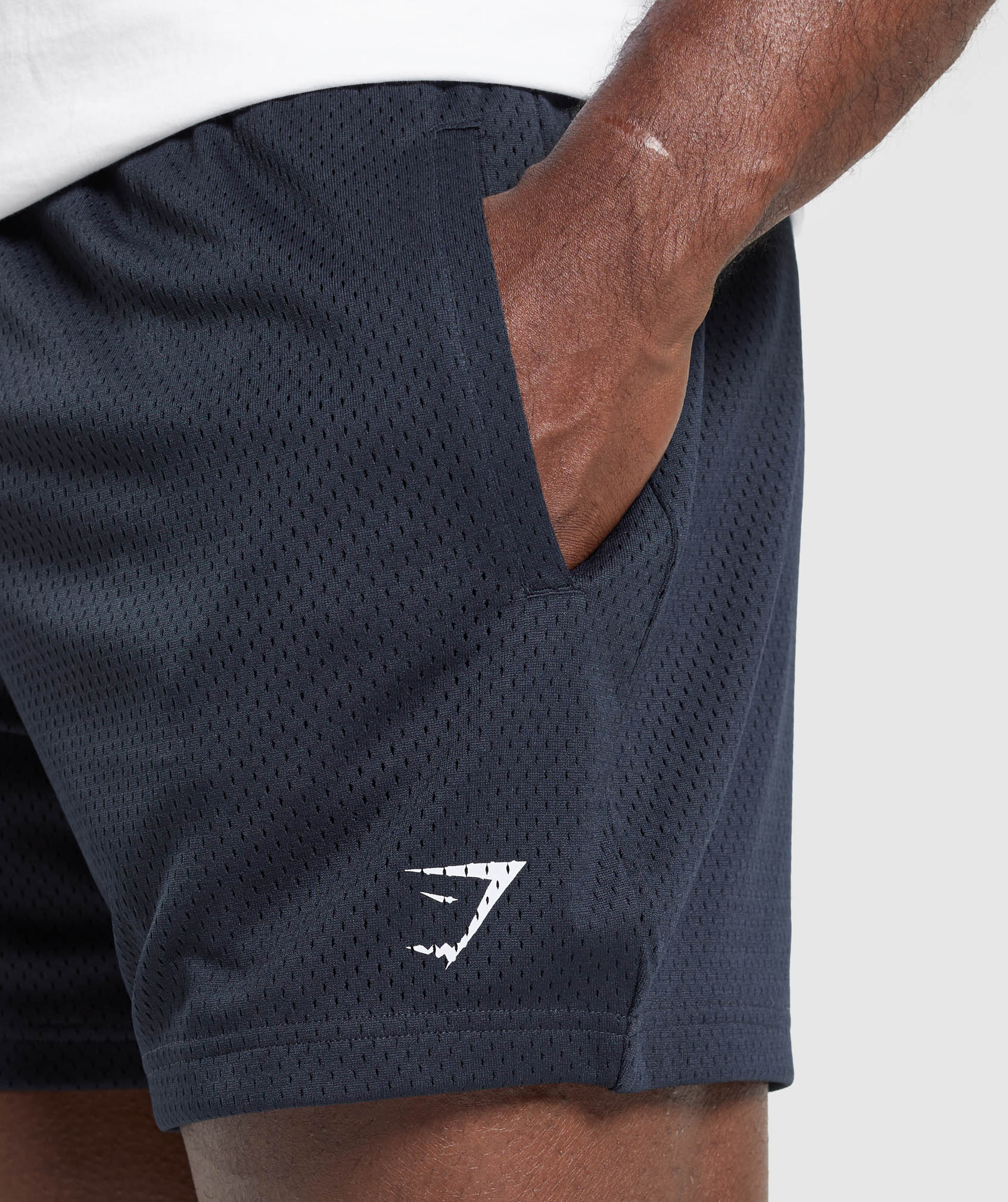 Gymshark Lifting Mesh 5" Shorts Heavy Blue