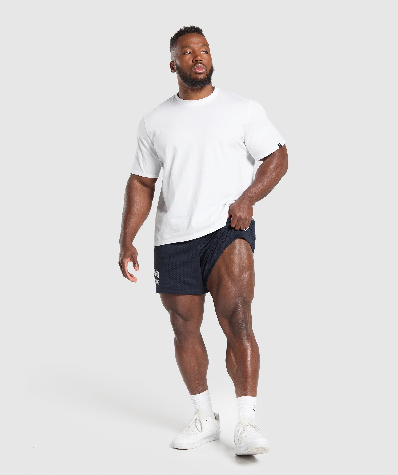 Gymshark Lifting Mesh 5" Shorts Heavy Blue