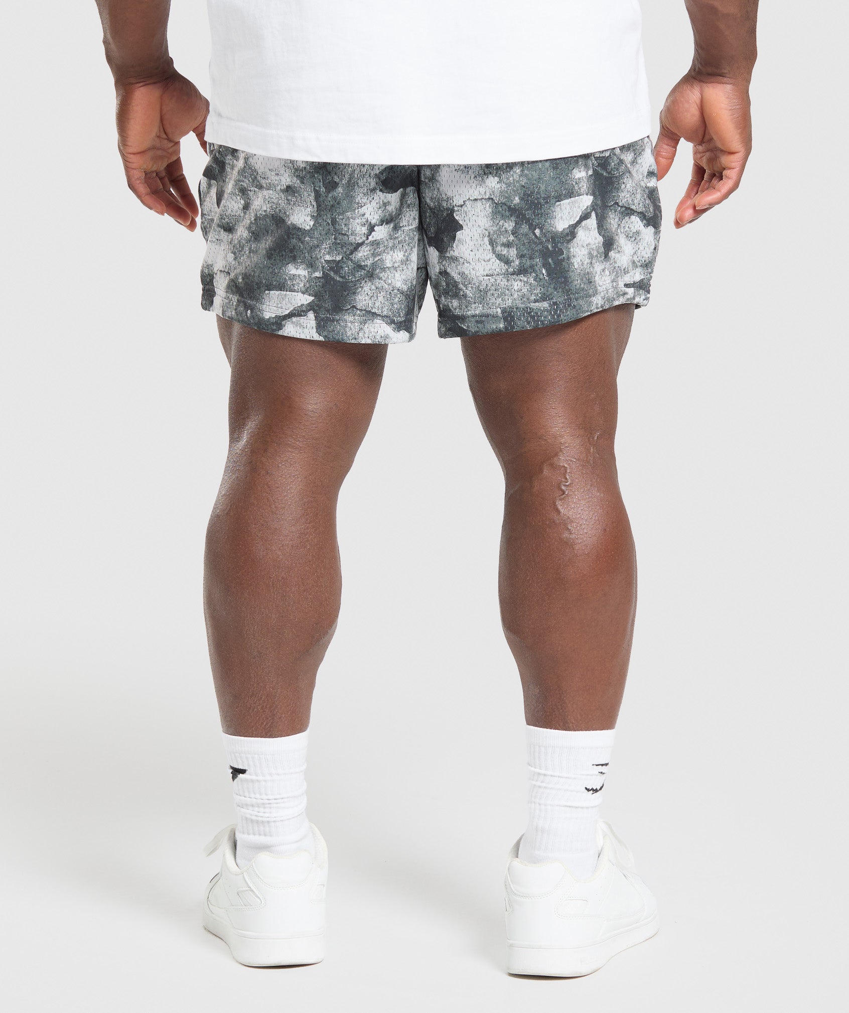 Gymshark Lifting Mesh 5" Shorts Metal Grey