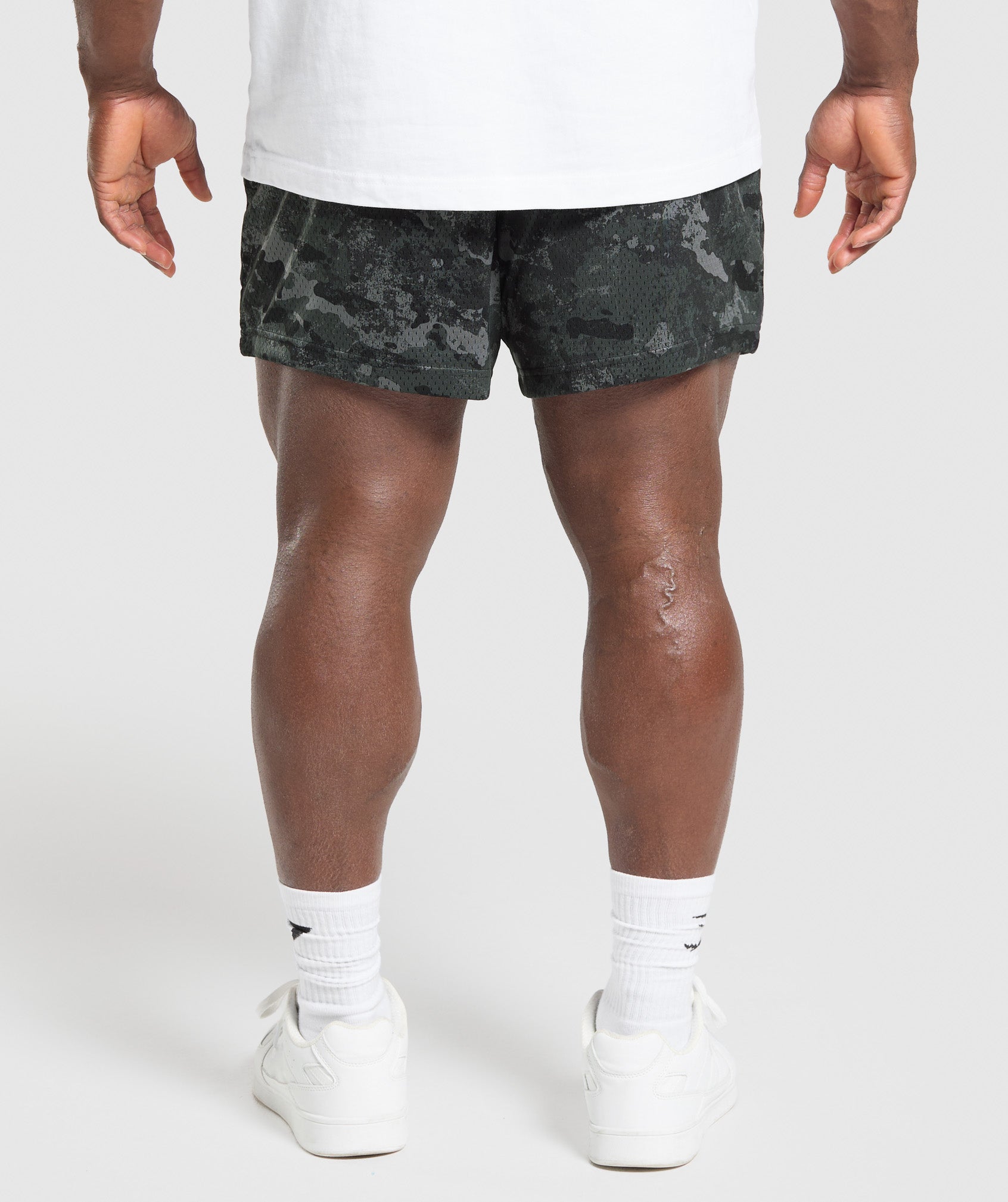 Gymshark Lifting Mesh 5" Shorts Graphite Grey