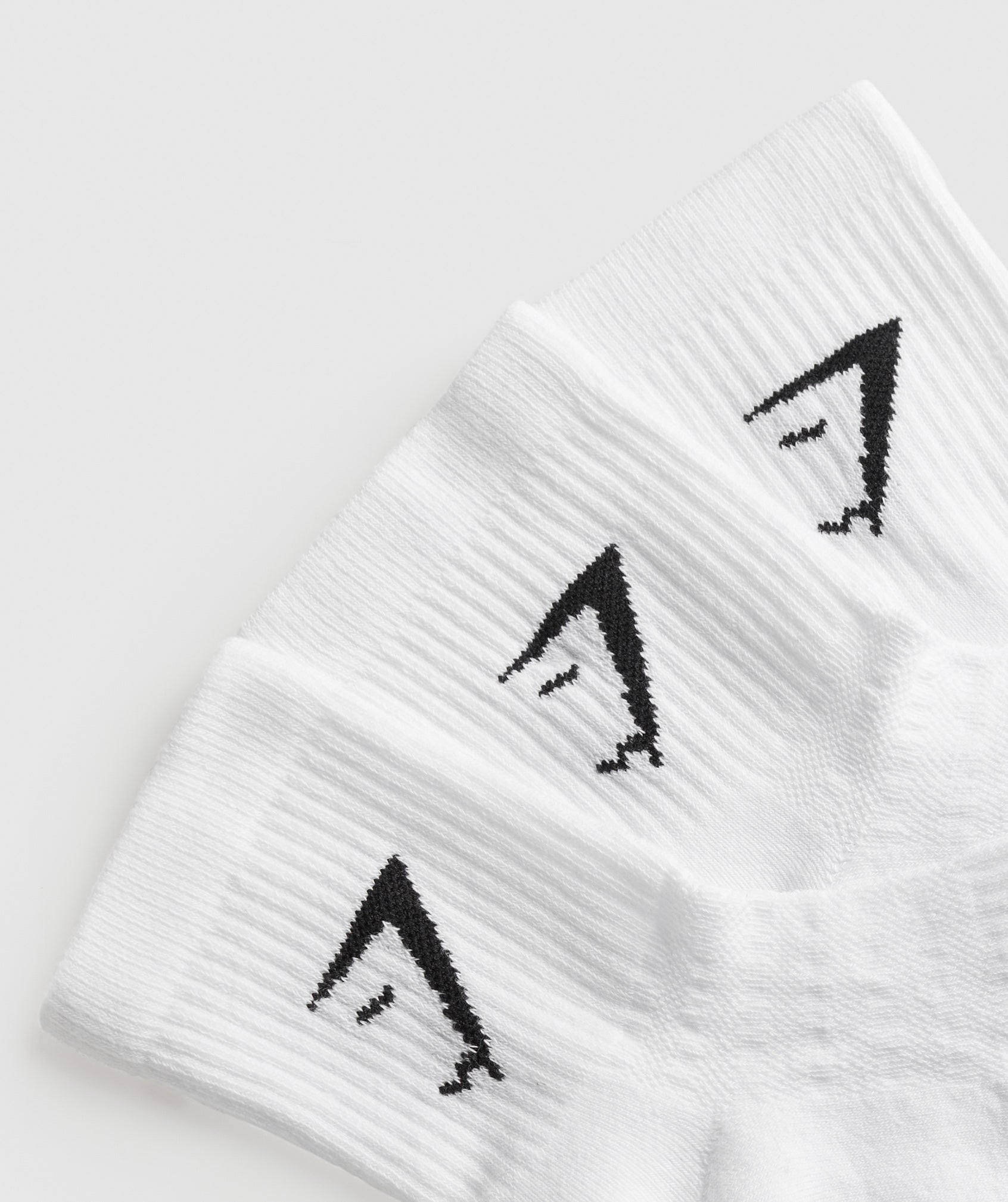 Gymshark Midi 3Pk Socks White