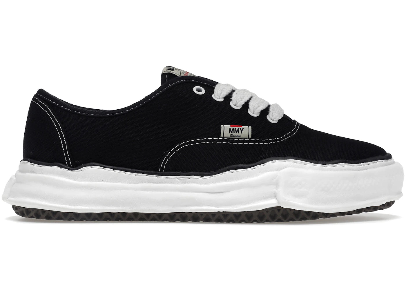 maison mihara yasuhiro baker og sole canvas low black