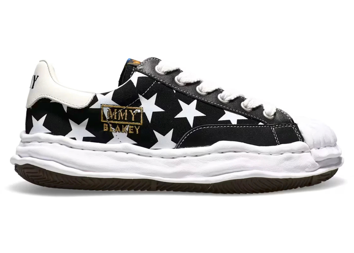 Maison Mihara Yasuhiro Blakey Og Sole Canvas Low Atmos Star Print Black