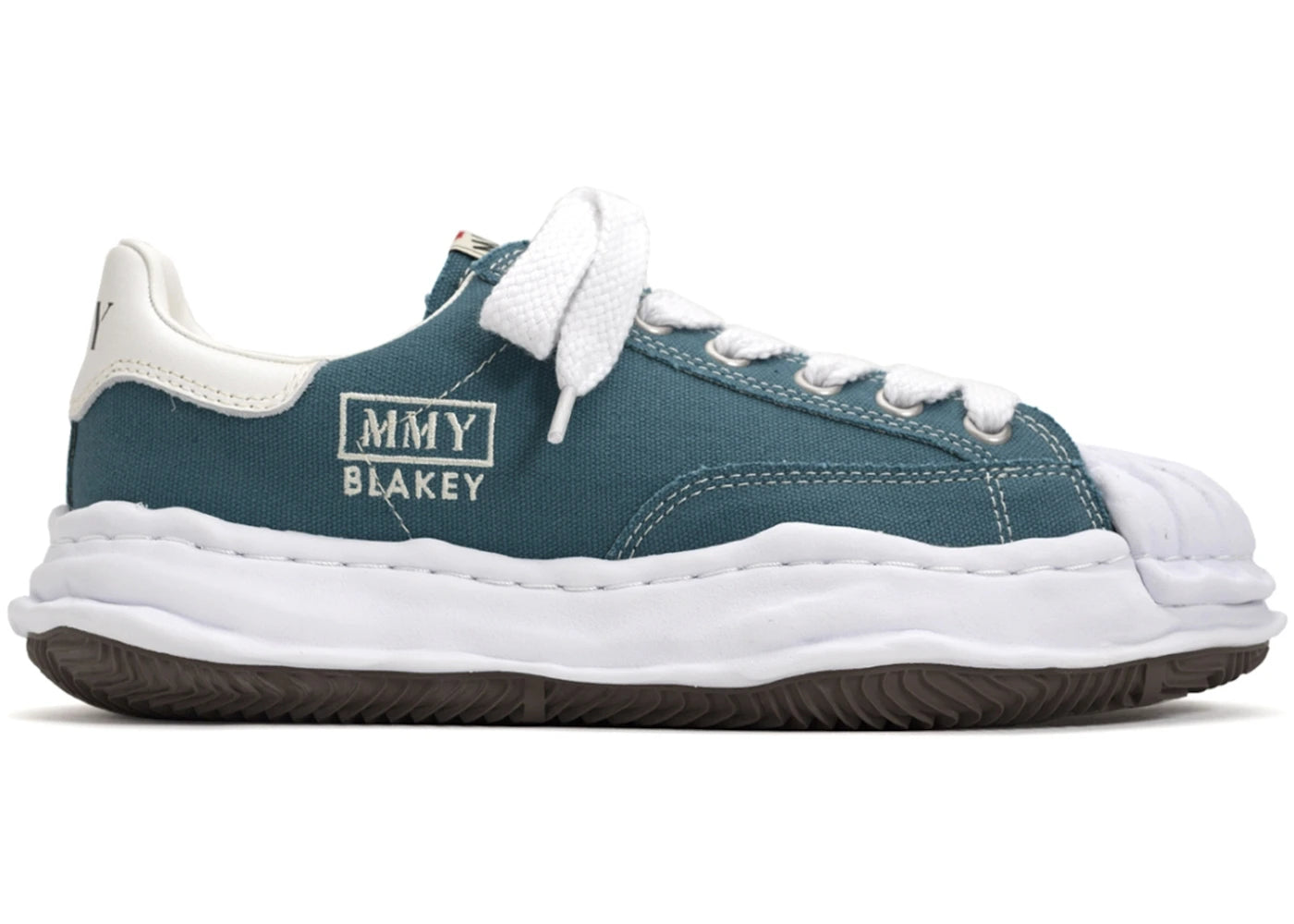 maison mihara yasuhiro blakey og sole canvas low blue