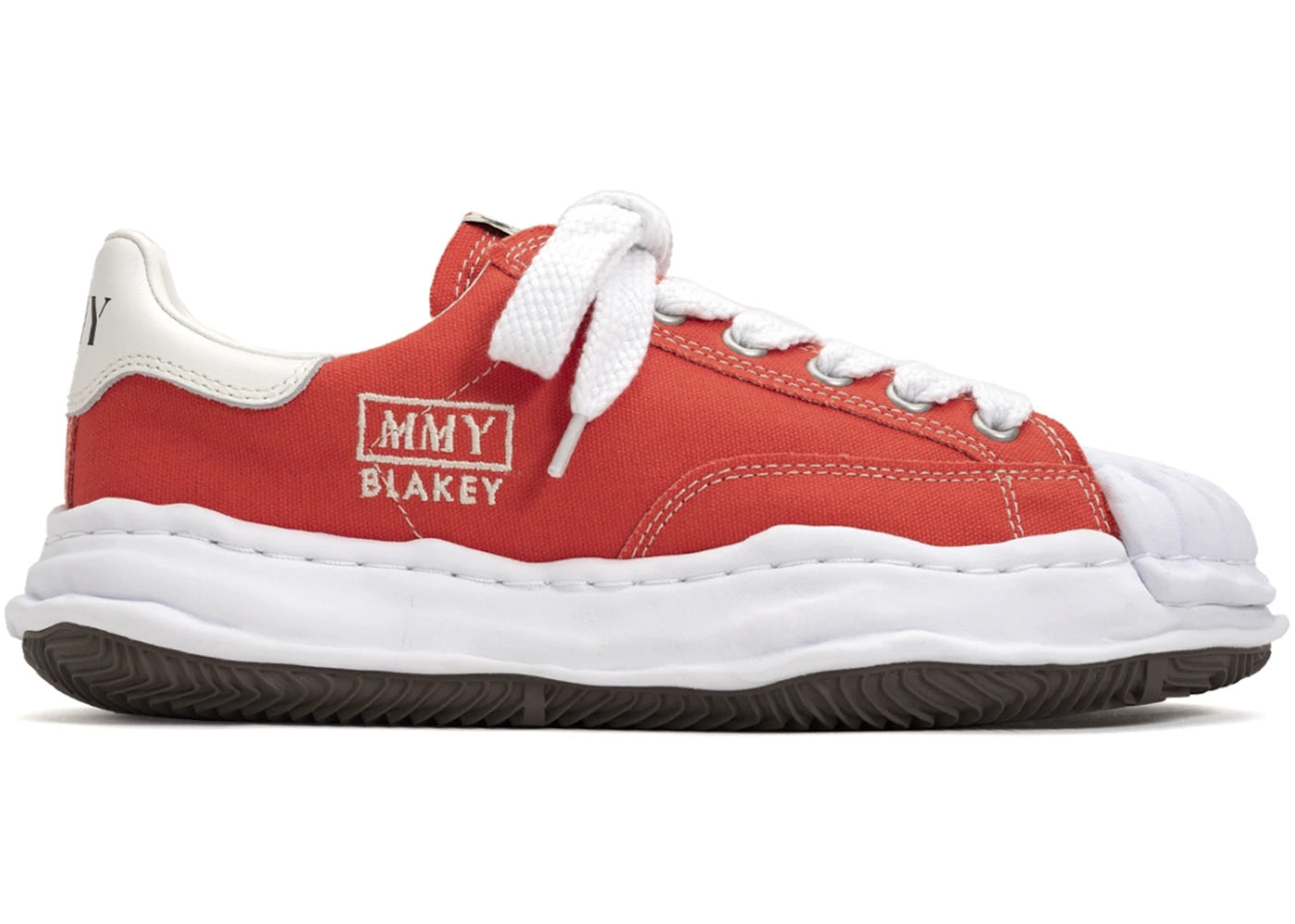 maison mihara yasuhiro blakey og sole canvas low red