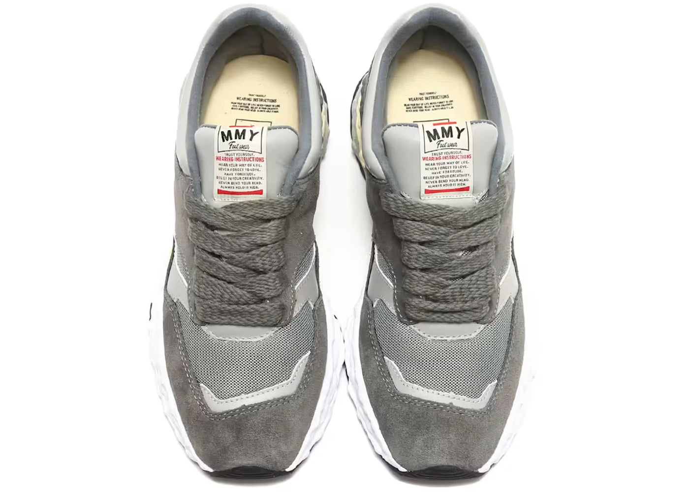 maison mihara yasuhiro george leather low grey dark grey