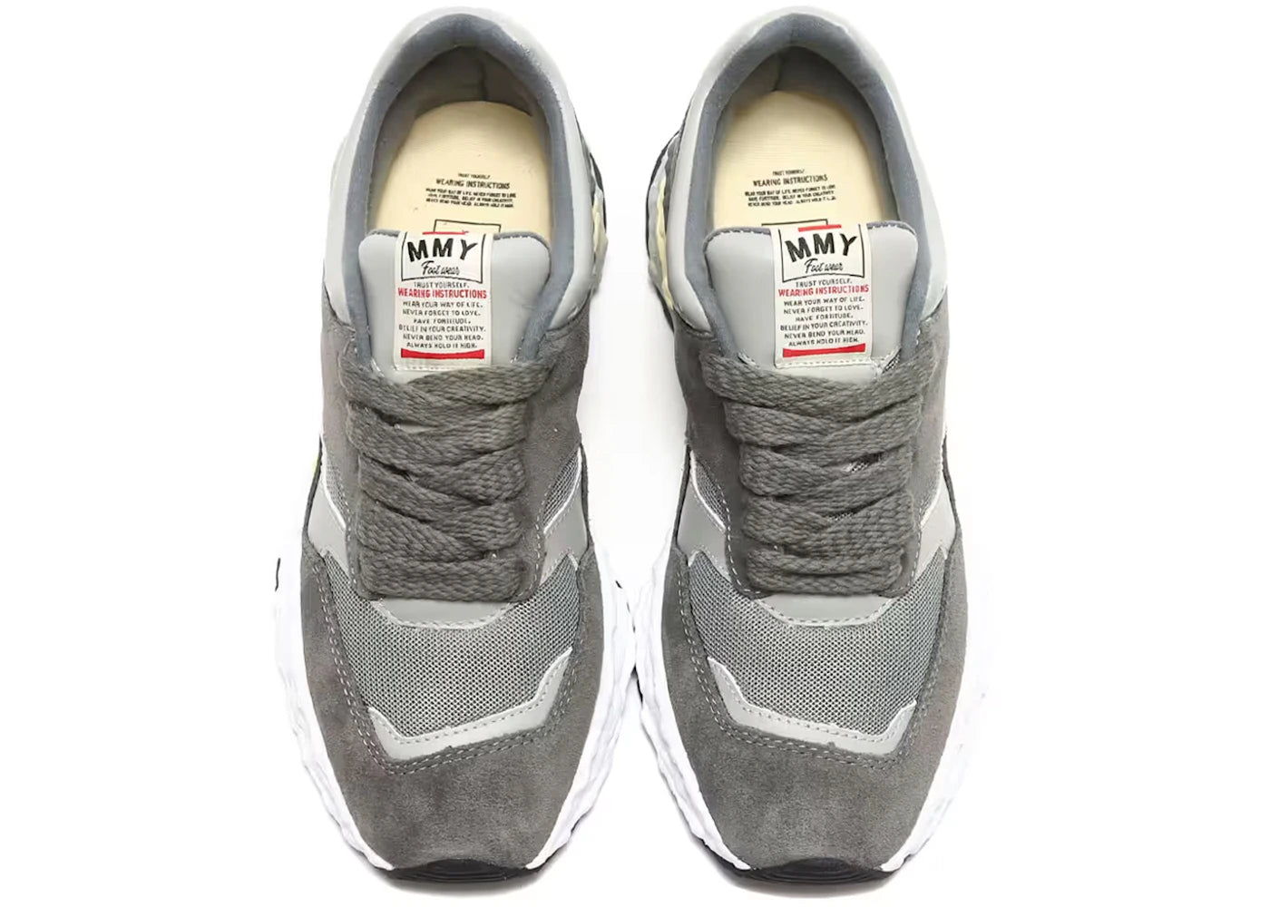 Maison Mihara Yasuhiro George Leather Low Grey Dark Grey