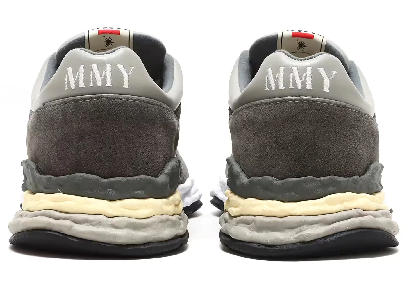 Maison Mihara Yasuhiro George Leather Low Grey Dark Grey