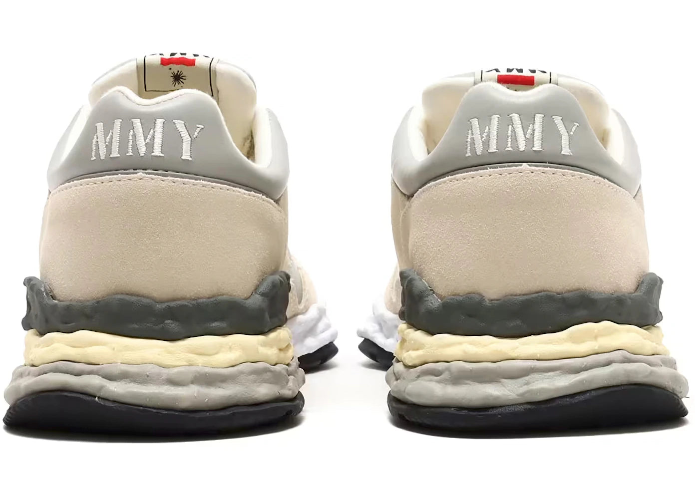 Maison Mihara Yasuhiro George Leather Low White Cream