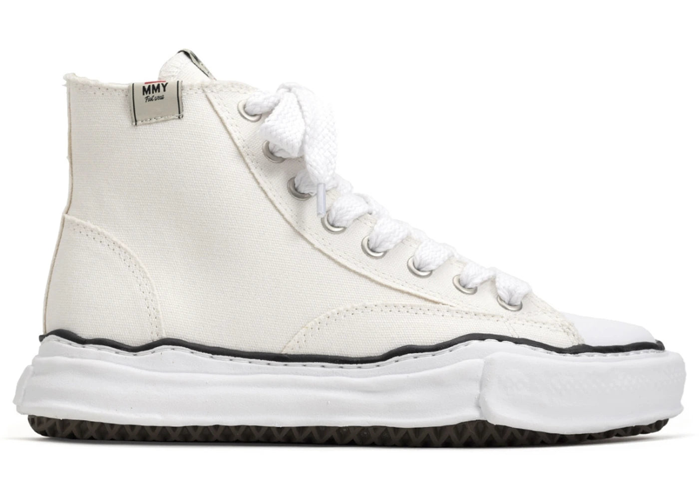 maison mihara yasuhiro peterson og sole canvas high white