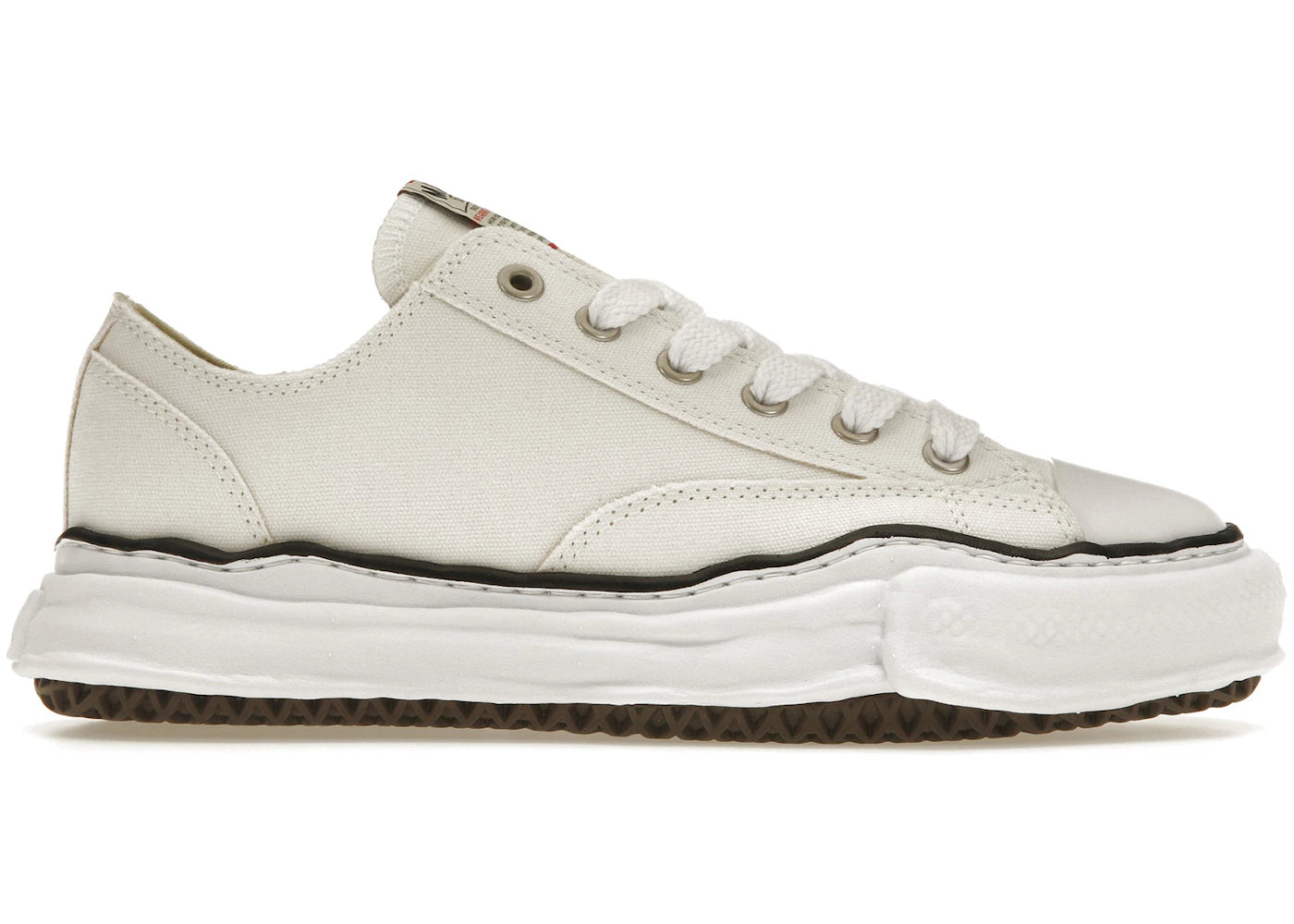 maison mihara yasuhiro peterson og sole canvas low white