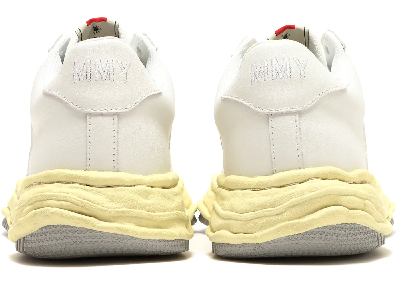 Maison Mihara Yasuhiro Wayne Leather Low White Cream Sole