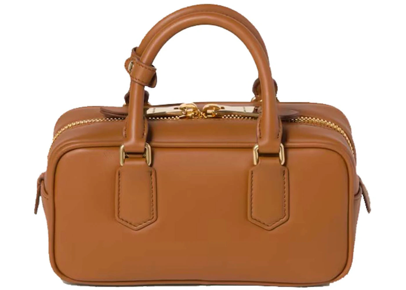 Miu Miu Arcadie Leather Bag Cognac
