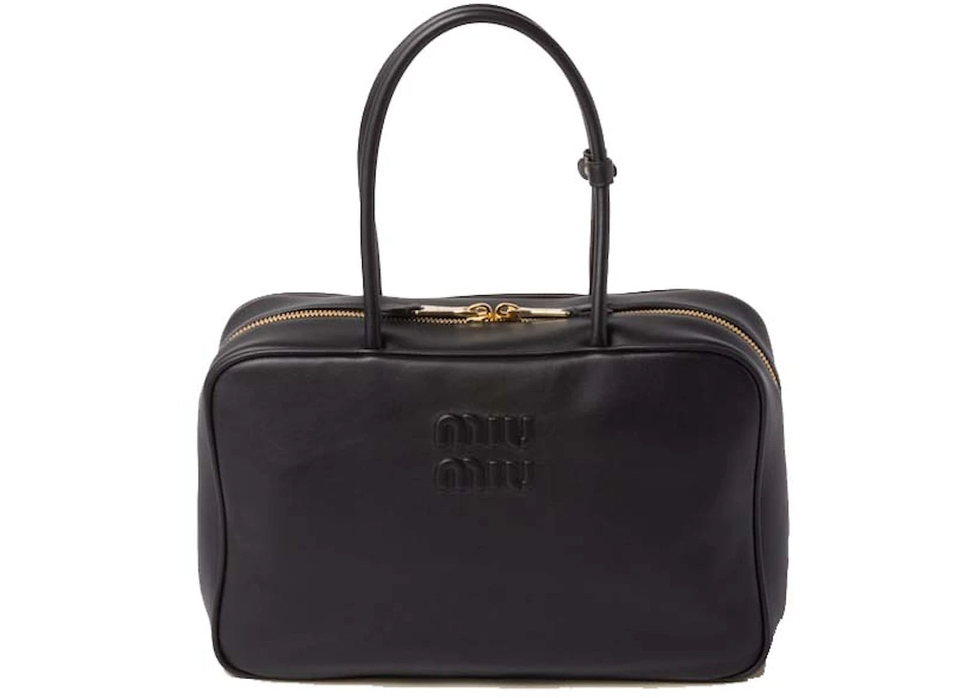 Miu Miu Leather Beau Bag Black