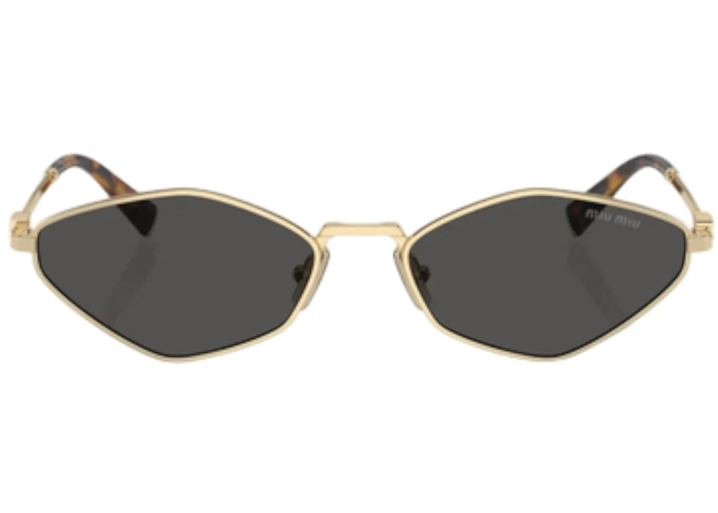 Miu Miu Logo Sunglasses Pale Gold (0Mu 56Zs Zvn5S0)