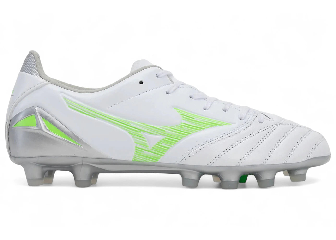 Mizuno Morelia Neo Iv Pro Md White Neon Green Cool Gray