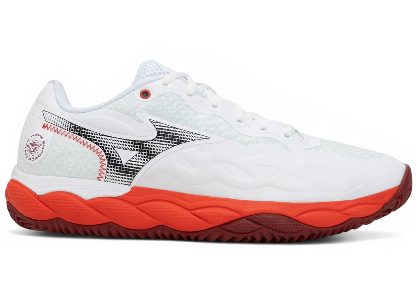 Mizuno Wave Enforce Court Cc Fiery Red White Sun Dried Tomato