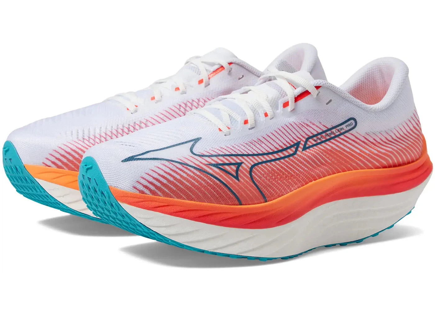 Mizuno Wave Rebellion Pro White Silver