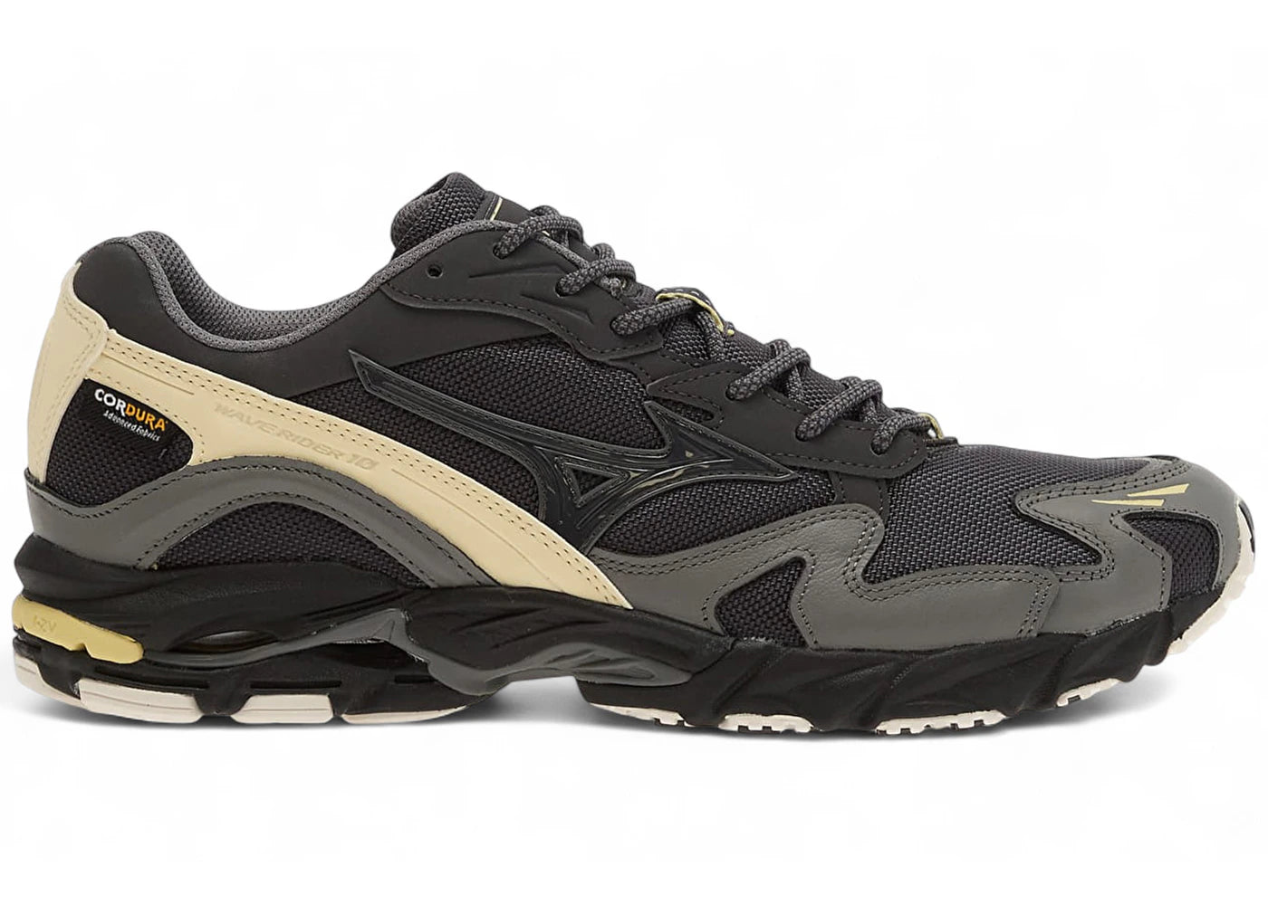 Mizuno Wave Rider 10 Cordura Black Sand Quiet Shade Banana