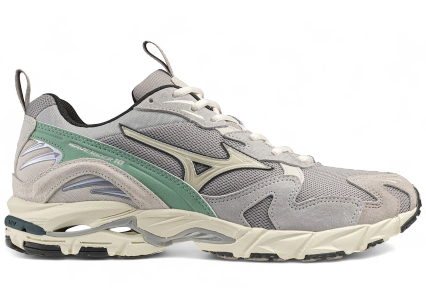 Mizuno Wave Rider 10 Opal Gray Pristine Creme De Menthe