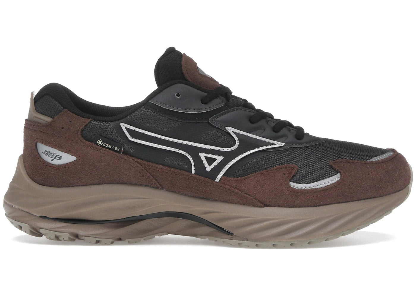 Mizuno Wave Rider Beta Gore-Tex Black Sand Chicory Coffee