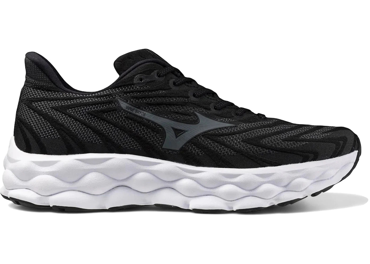 Mizuno Wave Sky 8 Black Metallic Grey
