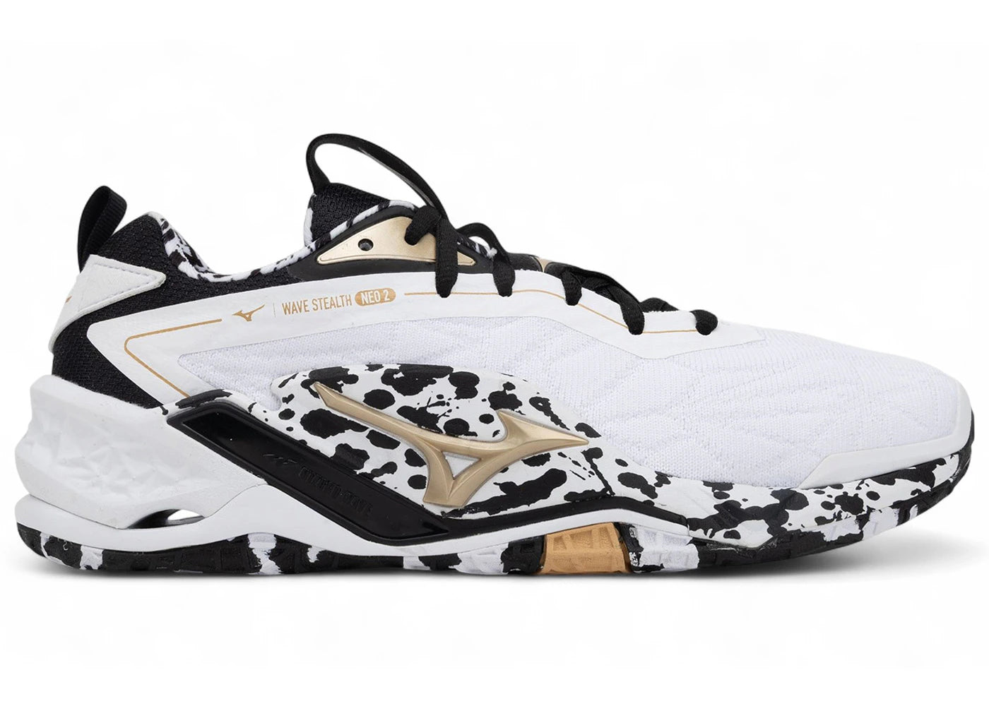 Mizuno Wave Stealth Neo 2 White Black Ge Gold