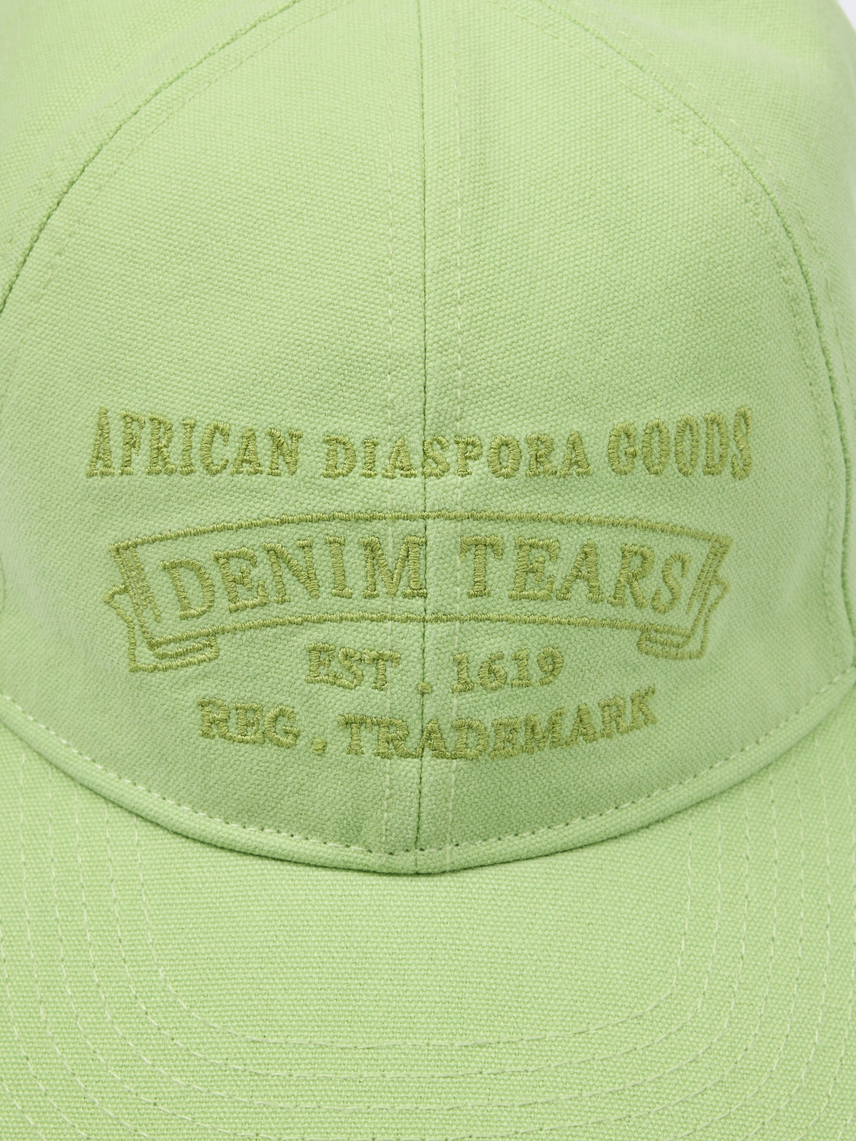 Denim Tears Mono ADG Stamp Cap Lime