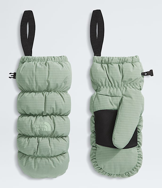 The North Face Montana Puffer Mitts White Dune TNF Black Sumac Mocha Brown Slate Moss/Ripstop