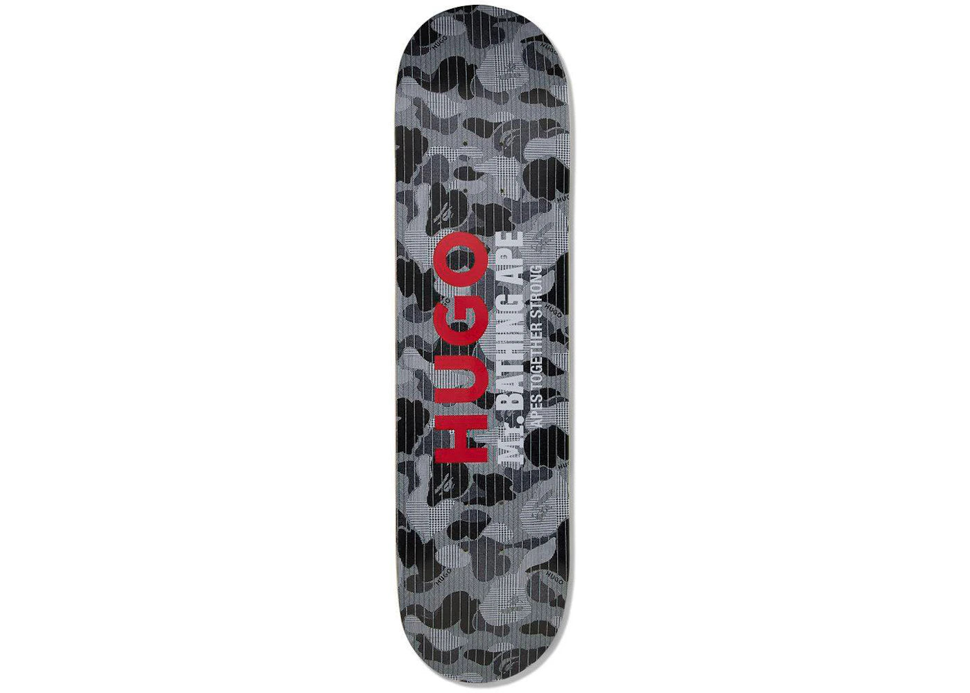 Bape X Hugo Skateboard Deck Black