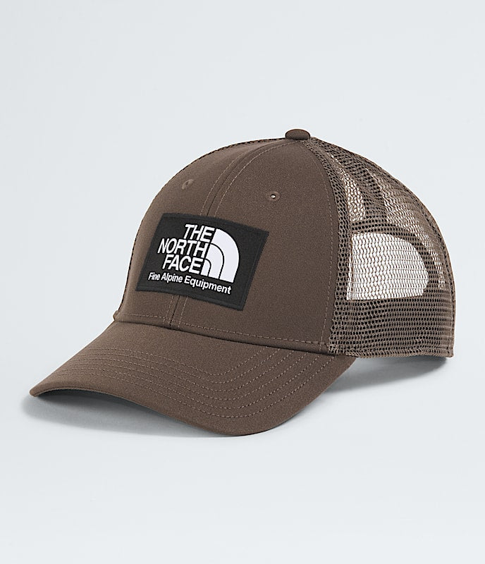 The North Face Mudder Trucker Hat TNF Black/TNF White/TNF Black TNF Camo Small Print Utility Brown/TNF Black Gravel TNF Black/TNF Medium Grey Heather Smokey Brown/Mocha Brow Shady Blue Hunter Green/White Dune Bark Mist/Burnt Umber BLUE ECLIPSE/SPACE
